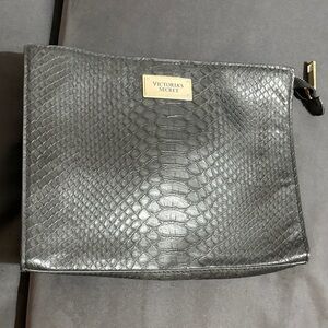Victoria's Secret Black Textured Pouch